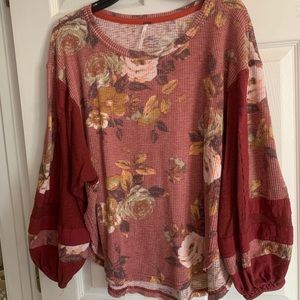 Free People Floral Top